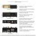 Armário de Cozinha Modulada Compacta 225cm com Balcão para Cooktop Veneza Multimóveis MP2263 Preto/Dourado