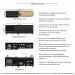 Armário de Cozinha Modulada Compacta 225cm com Balcão para Cooktop Veneza Multimóveis MP2265 Preto/Dourado