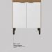 Armário de Cozinha Modulada Compacta 260cm 3 Pçs Multimóveis CR20471 Amêndola/Branco