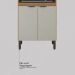 Armário de Cozinha Modulada Compacta 260cm 3 Pçs Multimóveis CR20471 Amêndola/Nude Prime TX