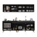 Armário de Cozinha Modulada Compacta 4 Pçs com Balcão para Cooktop Veneza Multimóveis MP2264 Preto/Dourado