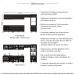 Armário de Cozinha Modulada Completa 6 Pçs com Balcão para Cooktop Veneza Multimóveis MP2273 Preto/Dourado