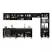Armário de Cozinha Modulada Completa 6 Pçs com Balcão para Cooktop Veneza Multimóveis MP2273 Preto/Dourado