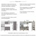 Armário de Cozinha Modulada Completa Compacta 294cm com Balcão de Pia Multimóveis MP2280 Branco/Lacca Fumê
