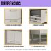 Armário de Cozinha Modulada Completa Compacta 294cm com Balcão de Pia Multimóveis MP2280 Branco/Preto