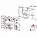 Armário de Cozinha Modulada com Gabinete de Pia 5 Pçs Paris Multimóveis MP2222 Rustic/Branco