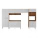 Armário de Cozinha Modulada com Gabinete de Pia 5 Pçs Paris Multimóveis MP2222 Rustic/Branco