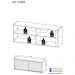 Armário de Cozinha Multimóveis Veneza GW 120 cm 2 Portas de Vidro FG3683 Branco
