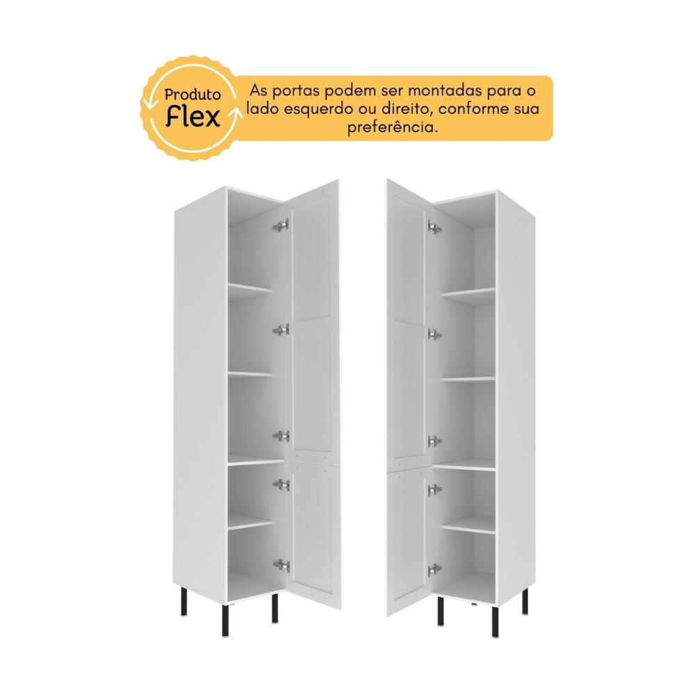Armário de Cozinha Paneleiro em MDF com 2 Portas 40cm Multimóveis CR20440 Branco