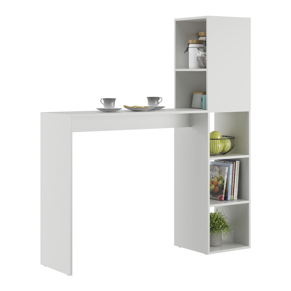 Armário de Cozinha com 1 Porta e Mesa/Bancada MP6004 Multimóveis Branco