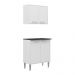 Armário de Cozinha com Balcão Multimóveis Xangai 2 Portas FG3053 Branco