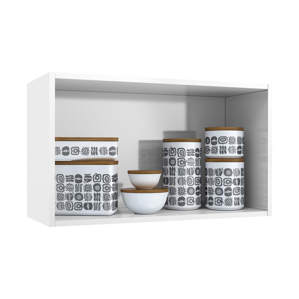 Armário de Cozinha de Aço Aéreo Duplo 70cm Rose Multimóveis CR6086 Branco