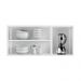 Armário de Cozinha de Aço Aéreo Triplo 120 cm Regina Multimóveis CR6123 Branco