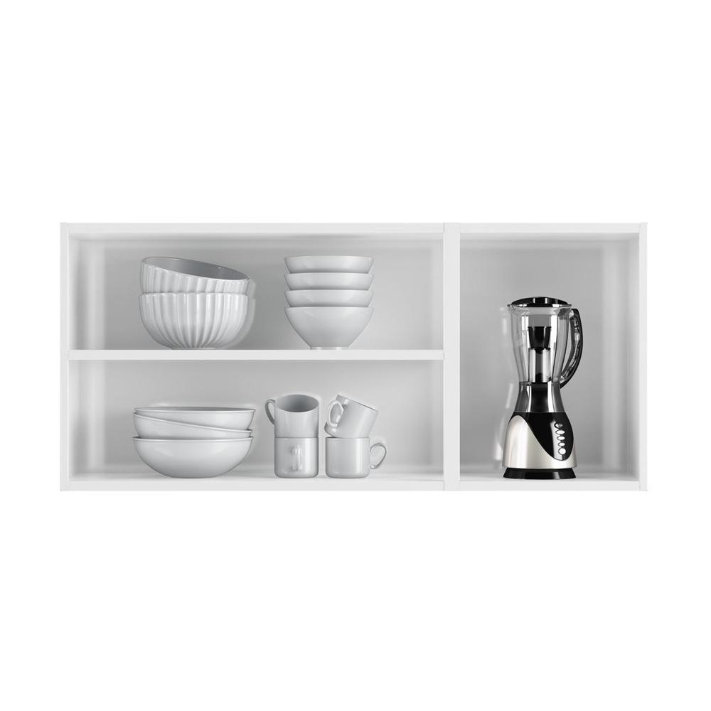 Armário de Cozinha de Aço Aéreo Triplo 120 cm Regina Multimóveis CR6123 Branco