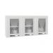 Armário de Cozinha de Aço Aéreo Triplo 120cm Clara Multimóveis CR6144 Branco