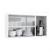 Armário de Cozinha de Aço Aéreo Triplo 120cm Clara Multimóveis CR6144 Branco