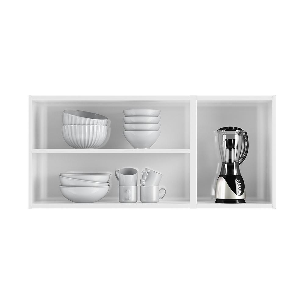 Armário de Cozinha de Aço Aéreo Triplo 120cm Regina Multimóveis CR6122 Branco