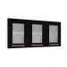 Armário de Cozinha de Aço Aéreo Triplo 120cm Regina Multimóveis CR6123 Branco/Preto
