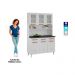 Armário de Cozinha de Aço Kit Triplo 120cm Regina Multimóveis CR6129 Branco