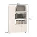 Armário de Cozinha para Forno/Micro-ondas com 3 Portas Multimóveis CR20348 Branco