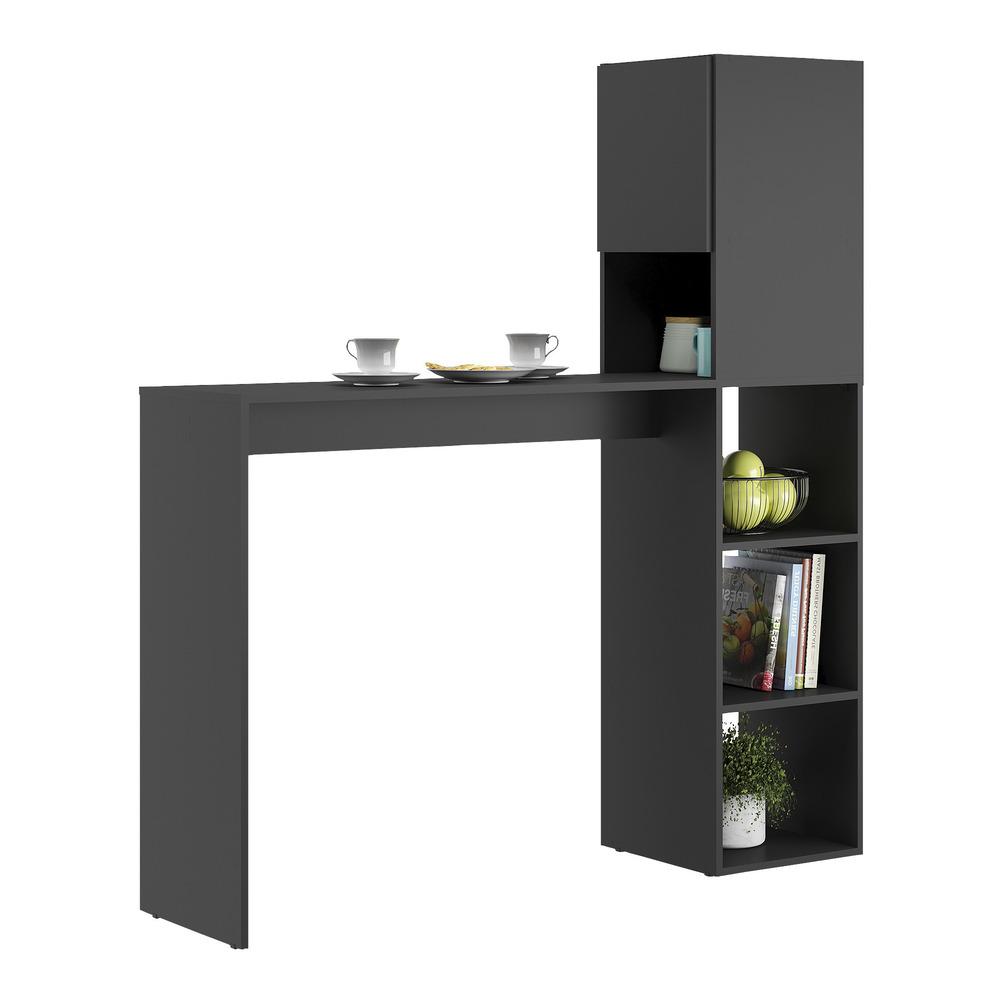 Armário de Cozinha/Bancada  com 1 Porta Multimóveis V6004 Preto