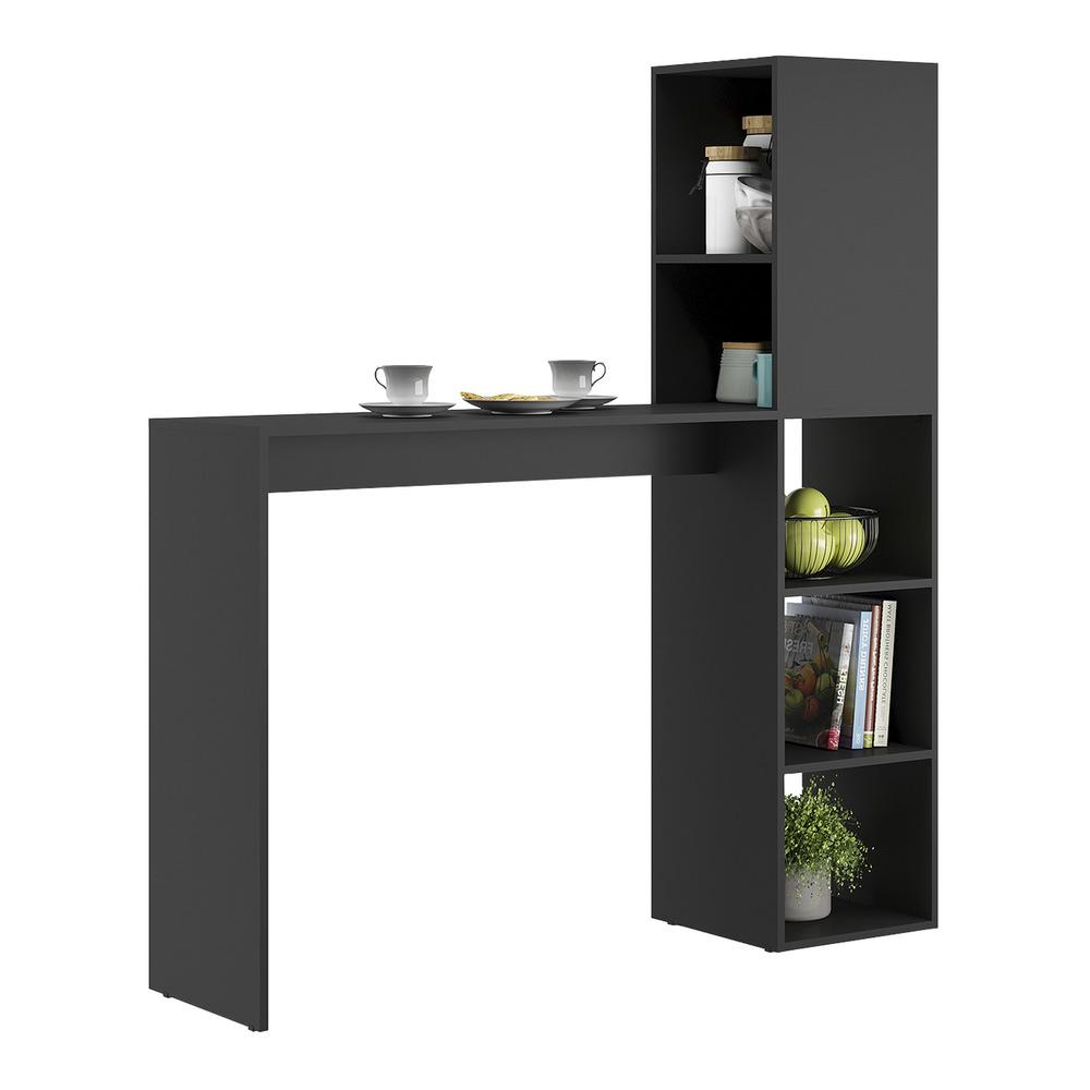 Armário de Cozinha/Bancada  com 1 Porta Multimóveis V6004 Preto