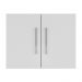 Armário de Lavanderia Aéreo com 2 Portas 57cm Multimóveis CR30039 Branco