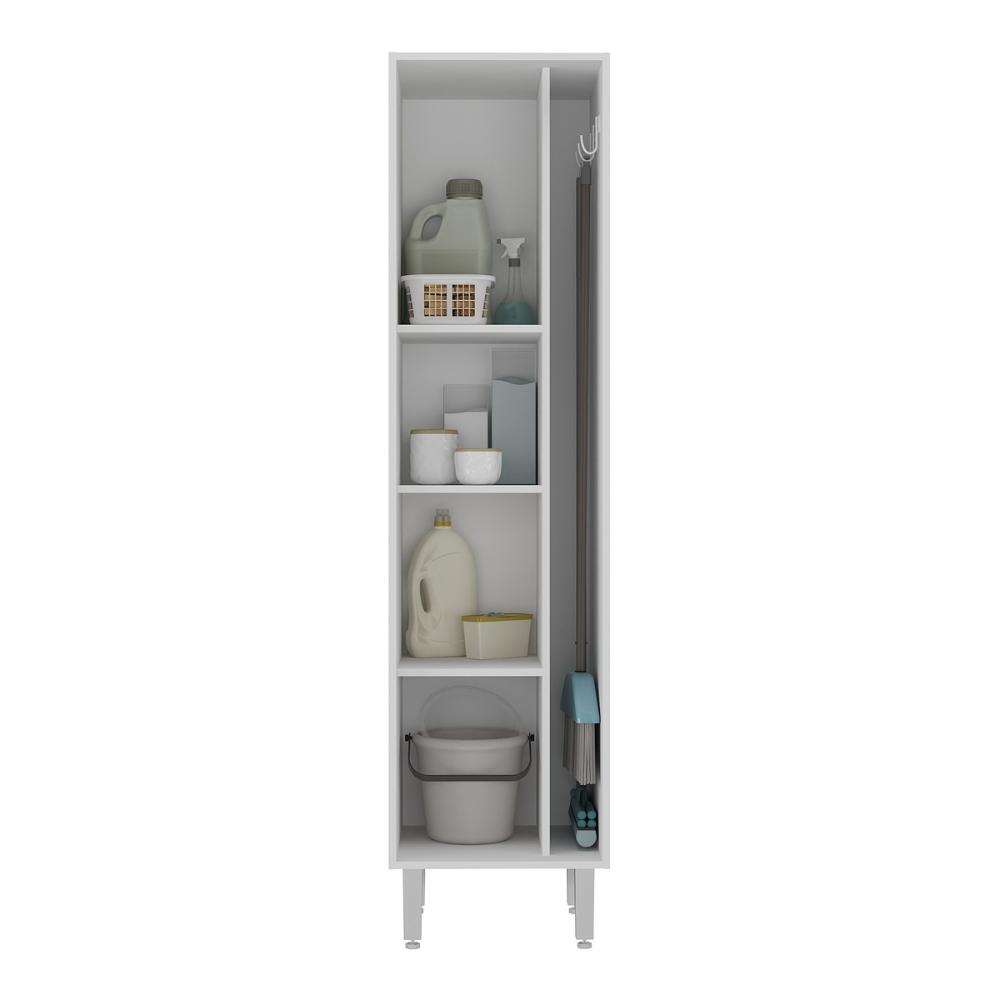 Armário de Lavanderia Multiuso com 1 Porta 45cm Multimóveis CR30040 Branco