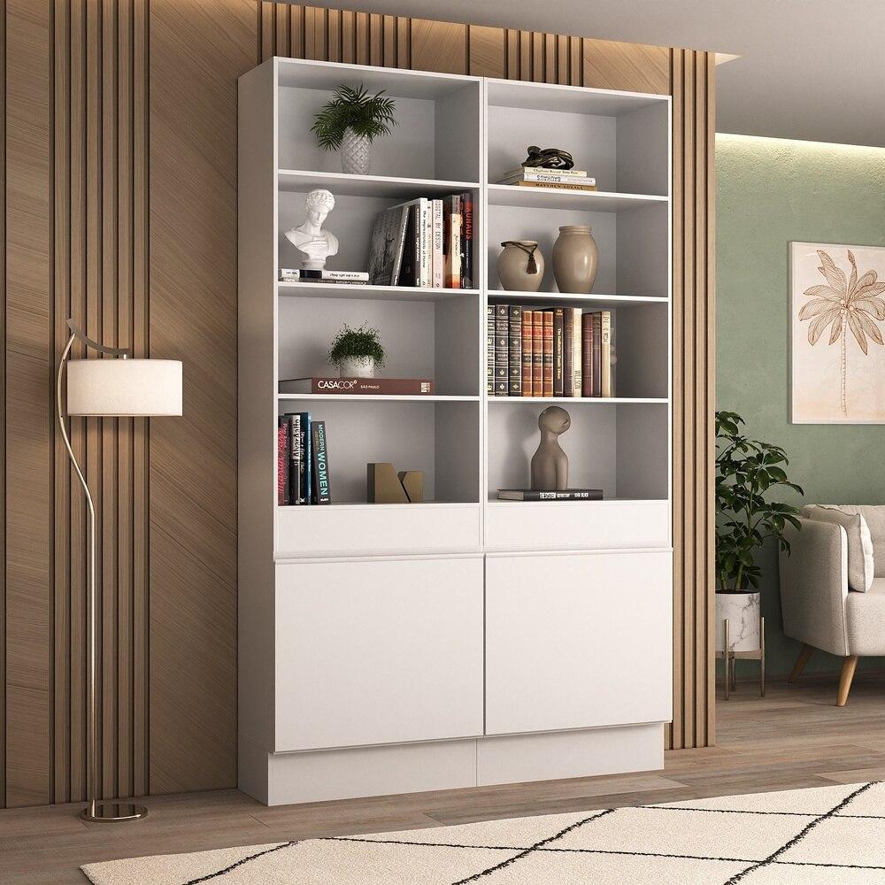 Armário/Estante Escritório 2 Portas Multimóveis MP7000 Branco