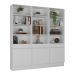 Armário/Estante Escritório 3 Portas Multimóveis MP7001 Branco
