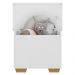 Baú Organizador Caixa de Brinquedos Pés Quadrados Multimóveis Branco/Natural