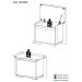 Baú Organizador Caixa de Brinquedos Pés Quadrados Multimóveis Branco/Preto