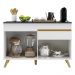 Balcão Cozinha Gabinete Pia 120 cm 2 Portas 1 Gaveta Veneza GW Multimóveis Branco