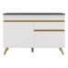 Balcão Cozinha Gabinete Pia 120 cm 2 Portas 1 Gaveta Veneza GW Multimóveis Branco