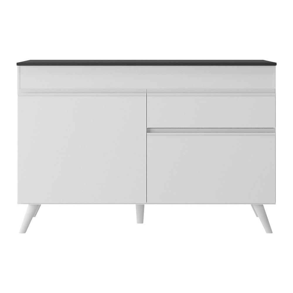 Balcão Cozinha Gabinete Pia 120 cm 2 Portas 1 Gaveta Veneza Multimóveis MP3680.891 Branco