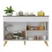 Balcão Cozinha Gabinete Pia 120 cm 2 Portas Veneza Multimóveis MP3738 Branco