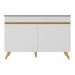 Balcão Cozinha Gabinete Pia 120 cm 2 Portas Veneza Multimóveis MP3738 Branco