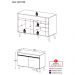 Balcão Cozinha Gabinete Pia 120 cm 2 Portas Veneza Multimóveis MP3738 Branco