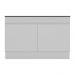 Balcão Cozinha Gabinete Pia 120cm 2 Portas com Rodapé Veneza Multimóveis MP2239 Branco