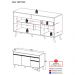 Balcão Cozinha Gabinete Pia 150 cm 3 Portas 1 Gaveta Veneza Multimóveis MP3740.891 Branco