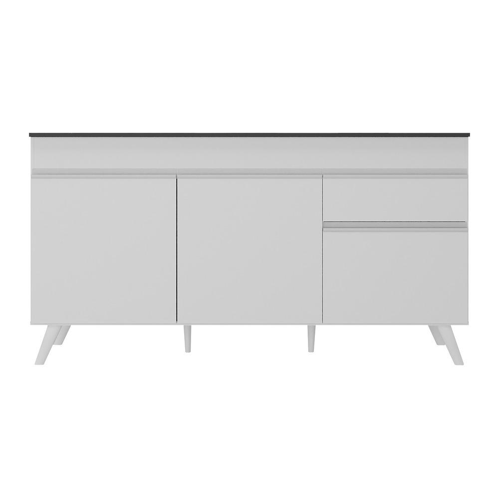 Balcão Cozinha Gabinete Pia 150 cm 3 Portas 1 Gaveta Veneza Multimóveis MP3740.891 Branco