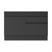 Balcão Cozinha com Rodapé Gabinete Pia 120 cm 2 Portas 1 Gaveta Veneza Multimóveis MP2117.895 Preto