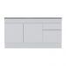 Balcão Cozinha com Rodapé Gabinete Pia 150 cm 3 Portas 1 Gaveta Veneza Multimóveis MP2107.891 Branco