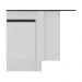 Balcão Cozinha com Rodapé de Canto 1 Porta Veneza Multimóveis MP2120.964 Branco/Preto
