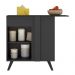 Balcão Cozinha de Canto 1 Porta Veneza Multimóveis MP3743.895 Preto
