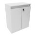 Balcão Escritório com Chave Multimóveis CR25046 Branco