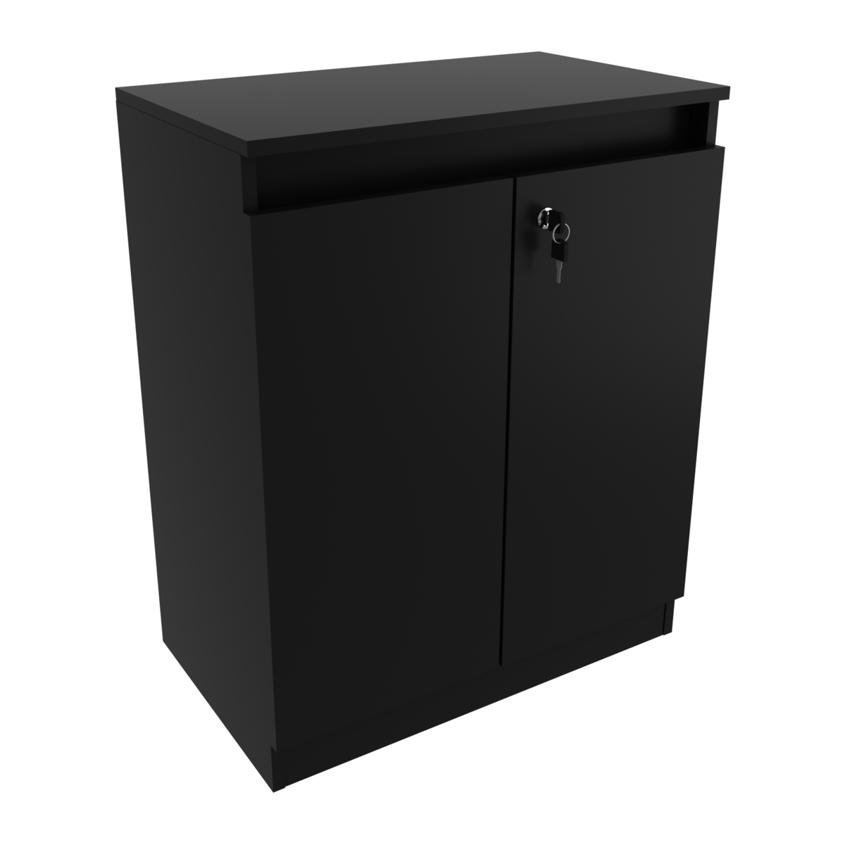 Balcão Escritório com Chave Multimóveis VCR25046 Preto