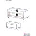 Balcão Gabinete Banheiro com Rodízios 80cm Multimóveis V2608 Branco