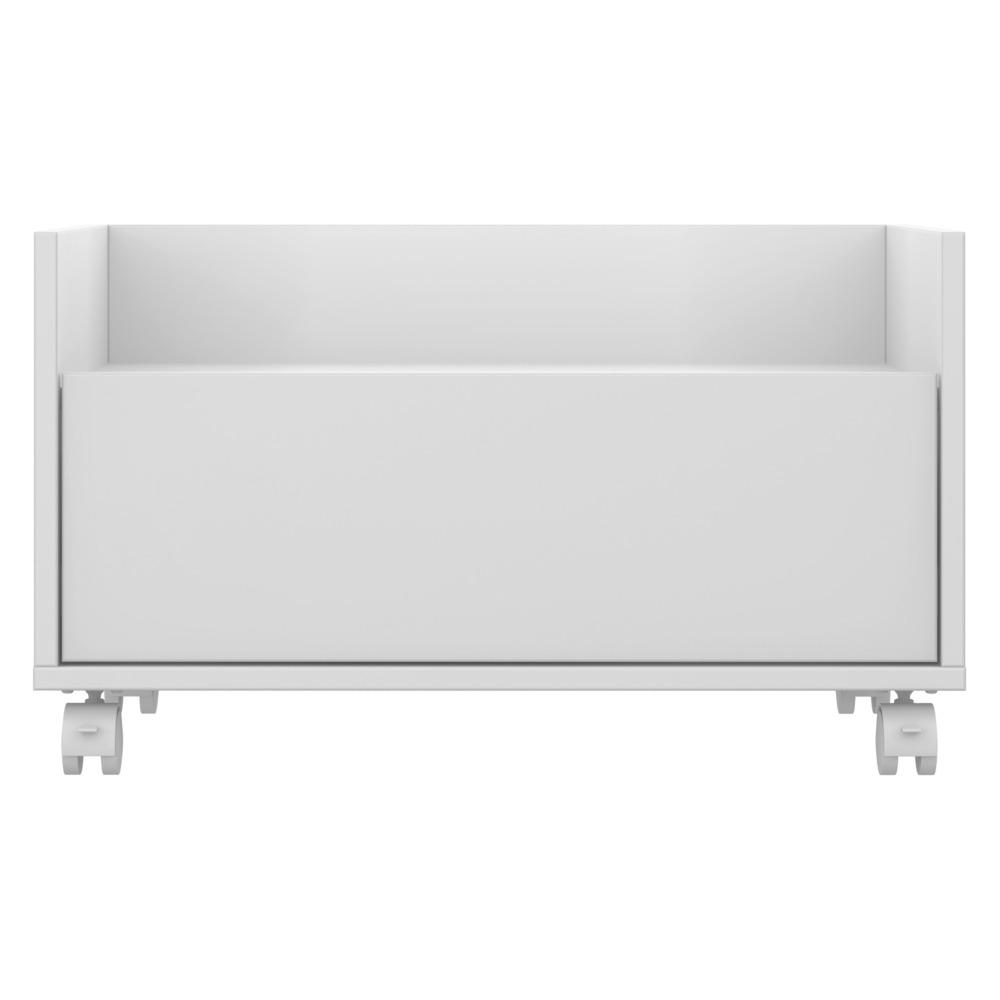 Balcão Gabinete Banheiro com Rodízios 80cm Multimóveis V2608 Branco