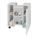 Balcão Gabinete de Banheiro com 1 Porta e Rodízios 55,3cm Multimóveis CR10129 Branco